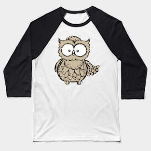 Cute hand drawn owl Baseball T-Shirt